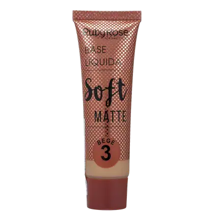Imagem do produto Ruby Rose Soft Matte 3 Bege - Base Líquida 29ml