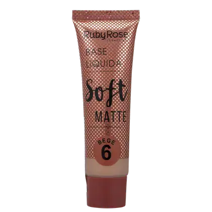 Imagem do produto Ruby Rose Soft Matte 6 Bege Rosado - Base Líquida 29ml