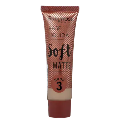 Imagem do produto Ruby Rose Soft Matte 3 Nude Escuro - Base Líquida 29ml 
