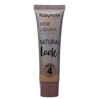 Imagem do produto Ruby Rose Natural Look Bege 4 - Base Líquida 29ml