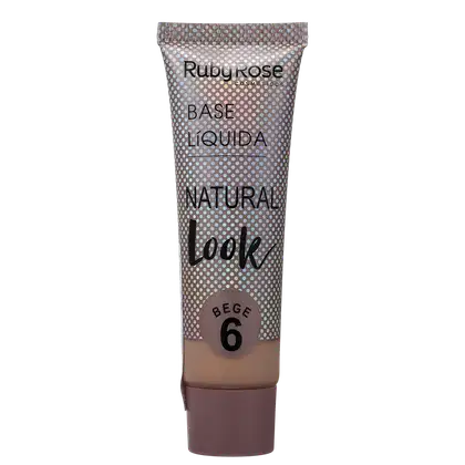 Imagem do produto Ruby Rose Natural Look Bege 6 - Base Líquida 29ml