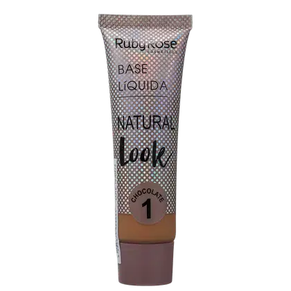 Imagem do produto Ruby Rose Natural Look Chocolate 1 - Base Líquida 29ml