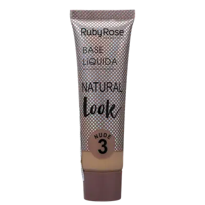 Imagem do produto Ruby Rose Natural Look Nude 3 - Base Líquida 29ml