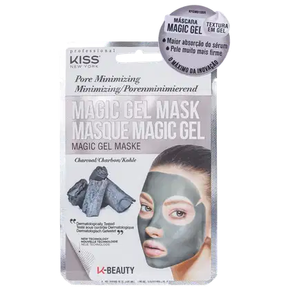 Imagem do produto Kiss New York Magic Gel Charcoal - Máscara Facial 23ml