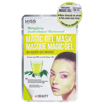 Imagem do produto Kiss New York Magic Gel Chá Verde - Máscara Facial 23ml