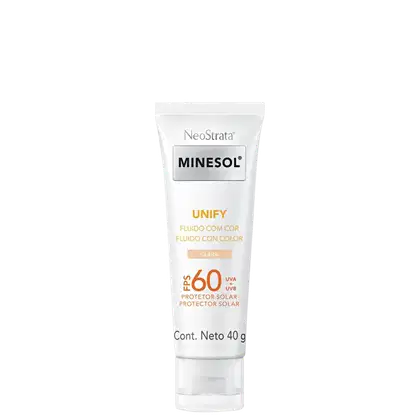 Imagem do produto NeoStrata Minesol Unify Fluido com cor Pele Clara FPS 60 - Protetor Solar Facial 40g