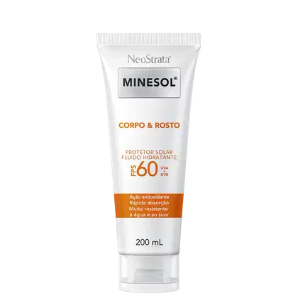 Imagem do produto NeoStrata Minesol Corpo & Rosto FPS60 - Protetor Solar Fluido Hidratante 200ml