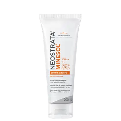 Imagem do produto NeoStrata Minesol Rosto & Corpo FPS30 - Protetor Solar Fluido Hidratante 200ml