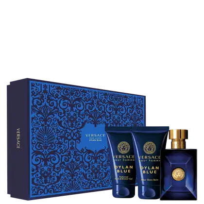 Imagem do produto Conjunto Dylan Blue Versace Masculino - Eau de Toilette 50ml + Gel de Banho 50ml + Bálsamo 50ml