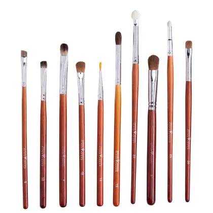Imagem do produto  Kit de Pincéis Klass Vough Brown Line Eyes Edição Limitada (10 Unidades)