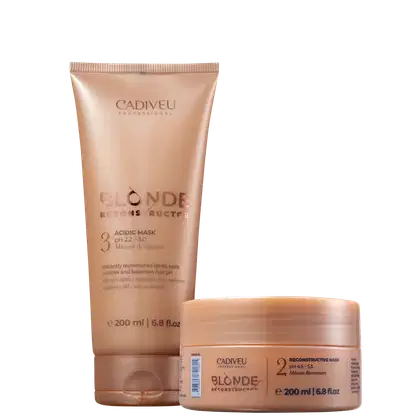 Imagem do produto Kit Cadiveu Professional Blonde Reconstructor Masks (2 produtos)