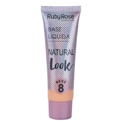 Imagem do produto Ruby Rose Natural Look Bege 8 - Base Líquida 29ml