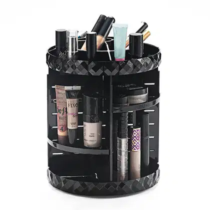 Imagem do produto Organizador Giratório Black para Maquiagem e Cosméticos Diamond