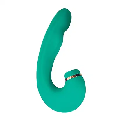 Imagem do produto Vibrador de Ponto G e Clitóris Air Pulse 2 com Dedilhar Tapping no Meio - Verde