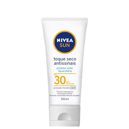 Imagem do produto NIVEA SUN Toque Seco Antissinais FPS 30 - Protetor Solar Facial 50ml