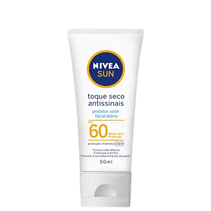 Imagem do produto NIVEA SUN Toque Seco Antissinais FPS 60 - Protetor Solar Facial 50ml