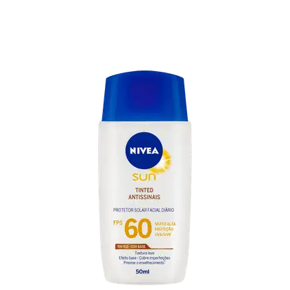 Imagem do produto NIVEA SUN Tinted Antissinais FPS 60 - Protetor Solar com Cor 50ml
