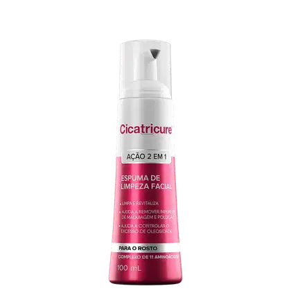 Imagem do produto Cicatricure 2 em 1 - Espuma de Limpeza Facial 100ml