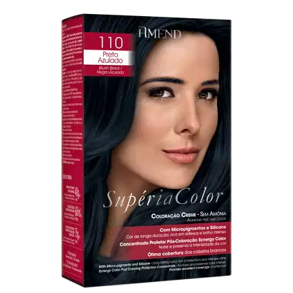 Imagem do produto Amend Supéria Color 110 Preto Azulado - Tonalizante