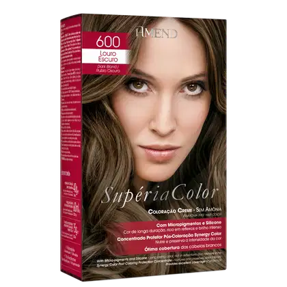 Imagem do produto Amend Supéria Color 600 Louro Escuro - Tonalizante