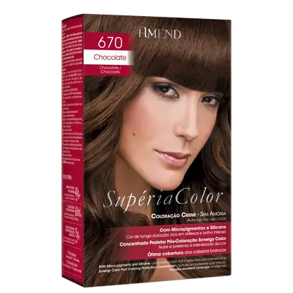 Imagem do produto Amend Supéria Color 670 Chocolate - Tonalizante