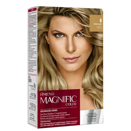 Imagem do produto Amend Magnific Color 8 Louro Claro - Coloração 200g