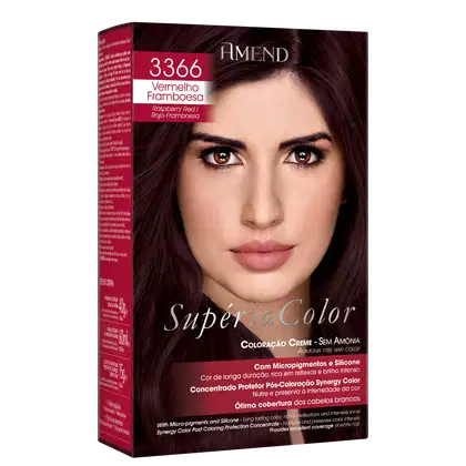 Imagem do produto Amend Supéria Color 366 Vermelho Framboesa - Tonalizante