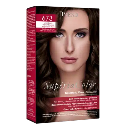 Imagem do produto Amend Supéria Color 673 Marrom Quente - Tonalizante