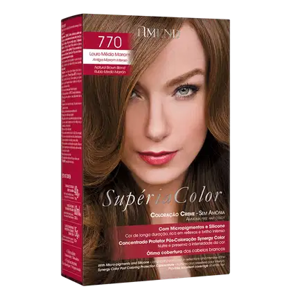 Imagem do produto Amend Supéria Color 770 Louro Médio Marrom - Tonalizante