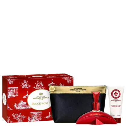 Imagem do produto Conjunto Rouge Royal Marina de Bourbon Feminino - Eau de Parfum 100ml + Loção Corporal 150ml + Nécessaire 