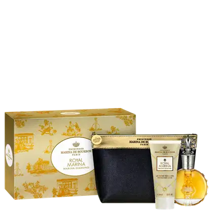 Imagem do produto Conjunto Royal Marina Diamond Marina de Bourbon Feminino - Eau de Parfum 100ml + Loção Corporal 150ml + Nécessaire 