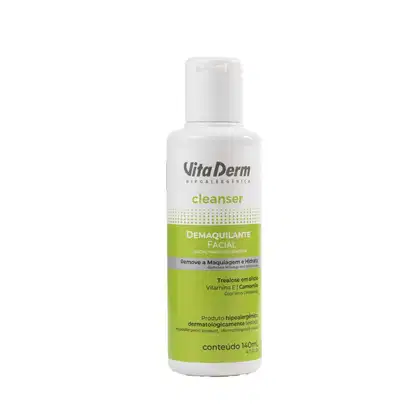Imagem do produto Vita Derm Hipoalergênica Cleanser Demaquilante Facial 140ml