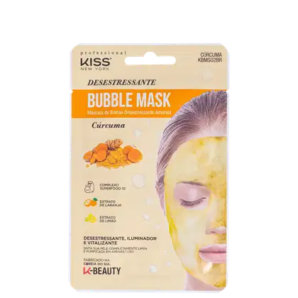 Imagem do produto Kiss New York Bubble Desestressante Amarela - Máscara Facial 20ml
