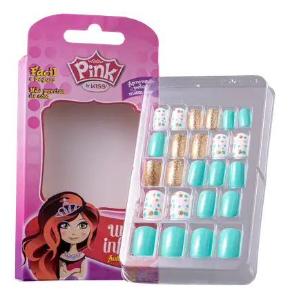 Imagem do produto Kiss New York Pink Infantil Sweetness - Unhas Postiças 4g