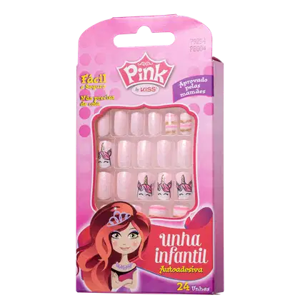 Imagem do produto Kiss New York Pink Infantil Unicorn - Unhas Postiças 4g