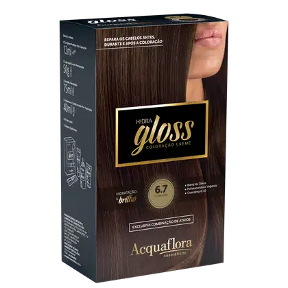 Imagem do produto Acquaflora Hidra Gloss 6.7 Chocolate - Coloração Permanente 177g