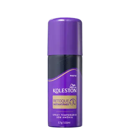 Imagem do produto Koleston Retoque Instantâneo Cor Preto - Corretivo de Raiz 100ml