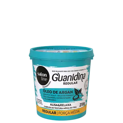 Imagem do produto Salon Line Guanidina Óleo de Argan Regular - Base Relaxante 218g