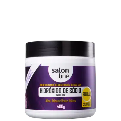 Imagem do produto Salon Line Hidróxido de Sódio Lanolina Regular - Creme Relaxante 400g