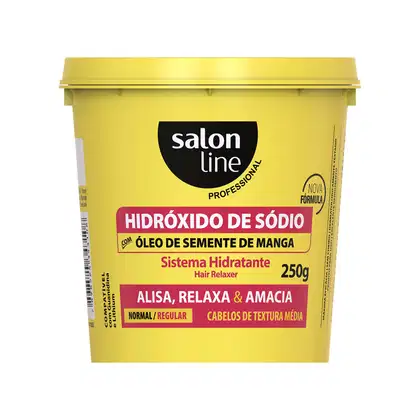 Imagem do produto Salon Line Hidróxido de Sódio Óleo Semente de Manga Regular - Creme Alisante 250g