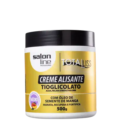 Imagem do produto Salon Line Tioglicolato Óleo Semente de Manga Médio - Creme Alisante 500g
