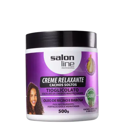 Creme Relaxante Tioglicolato Óleo de Rícino e Babosa Suave, da marca Salon Line.
