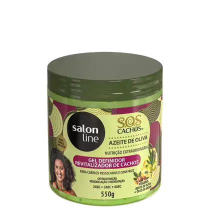 Imagem do produto Salon Line S.O.S Cachos Azeite de Oliva Definidor - Gel Ativador de Cachos 550g