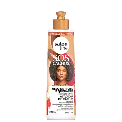 Imagem do produto Salon Line S.O.S Cachos Rícino e Queratina - Ativador de Cachos 300ml
