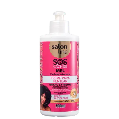 Imagem do produto Salon Line S.O.S Cachos Mel Cachos Intensos - Creme de Pentear 300ml