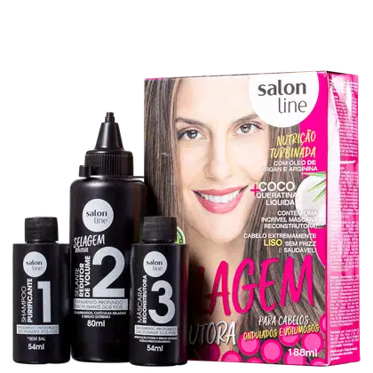 Imagem do produto Kit Salon Line Selagem Redutora Ondulados (3 Produtos)