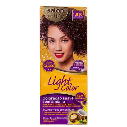 Imagem do produto Kit Salon Line Light Color 1.610 Preto Bordeaux Especial - Tonalizante