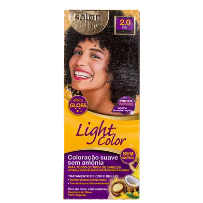Imagem do produto Kit Salon Line Light Color 2.0 Preto - Tonalizante