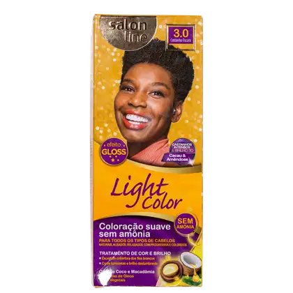 Imagem do produto Kit Salon Line Light Color 3.0 Castanho Escuro - Tonalizante