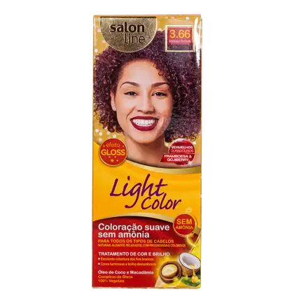 Imagem do produto Kit Salon Line Light Color 3.66 Bordeaux Profundo - Tonalizante